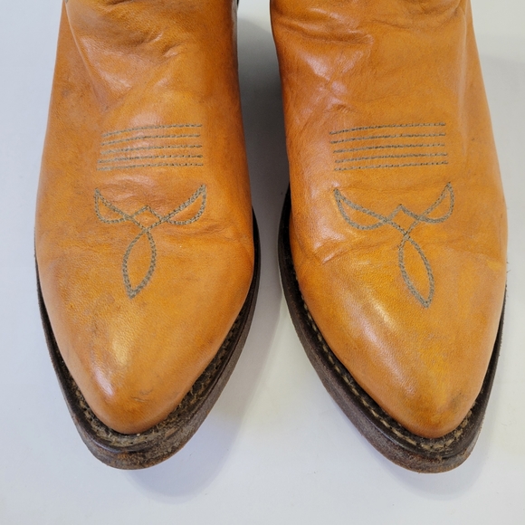 Stewart Boot Co. Men's 4.5/4 or Women's 6/5.5 Handmade Cowboy Western Boots Vtg - Picture 3 of 13
